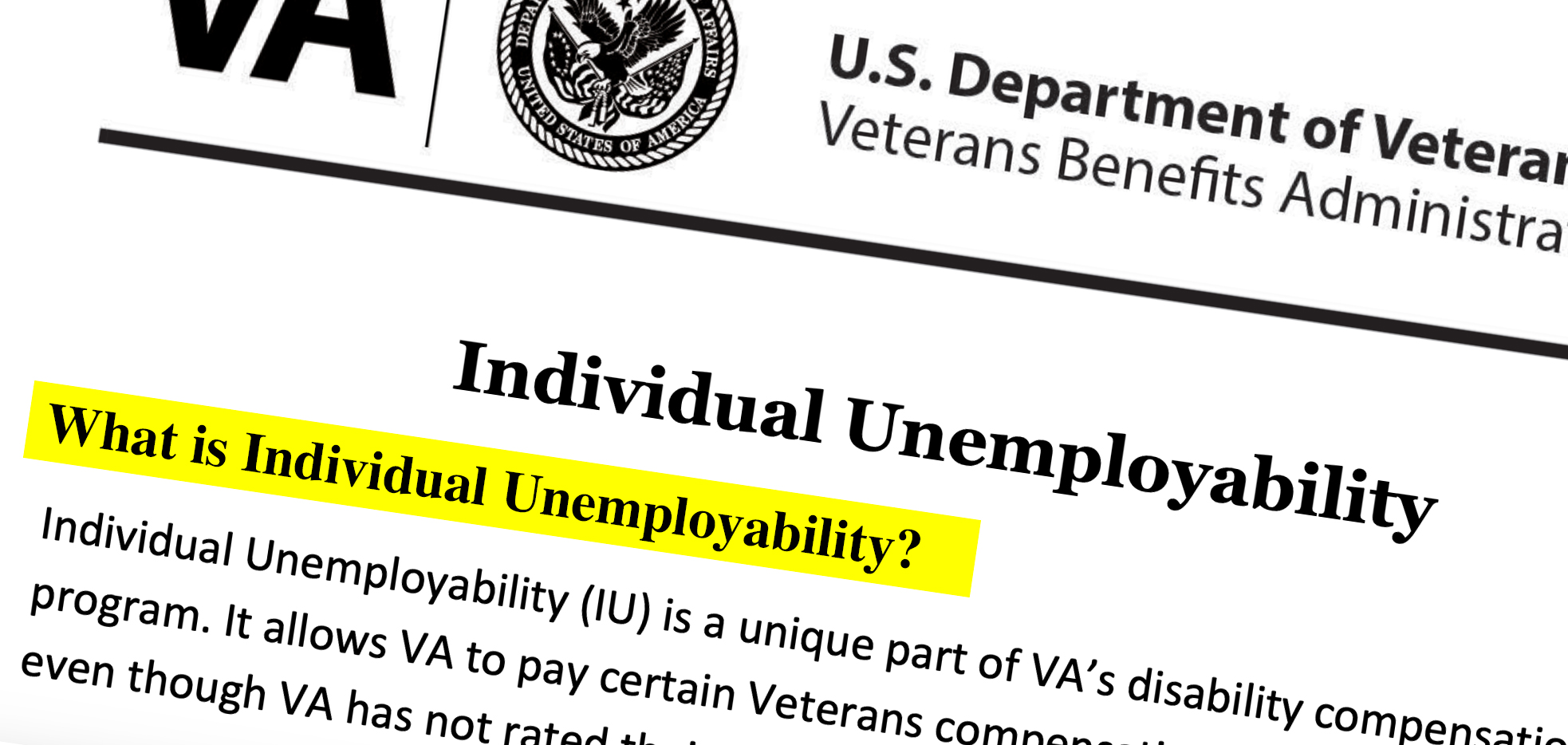 Individual Unemployability